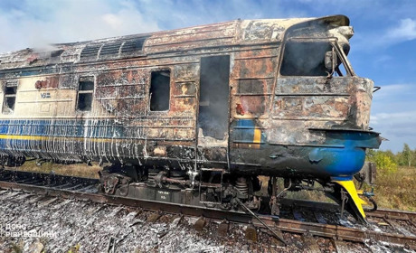 У дизельному потязі із Сарн до Коростеня загорівся вагон