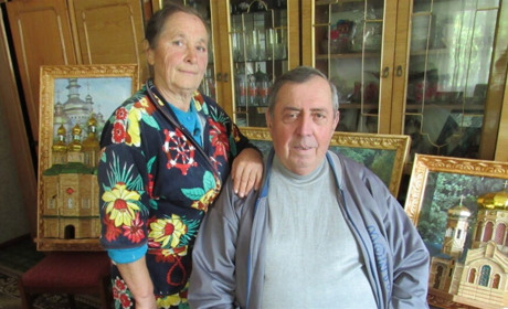 Пенсіонер із села Мигалівці Барської громади будує церкви та замки з сірників