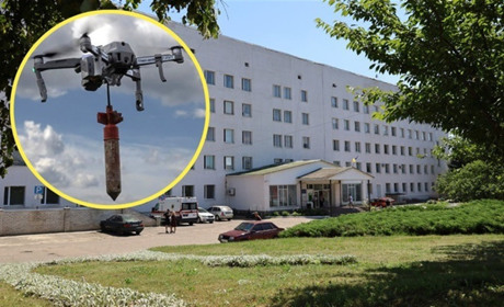 Росіяни атакували дронами лікарню у Глухові: постраждала медпрацівниця закладу