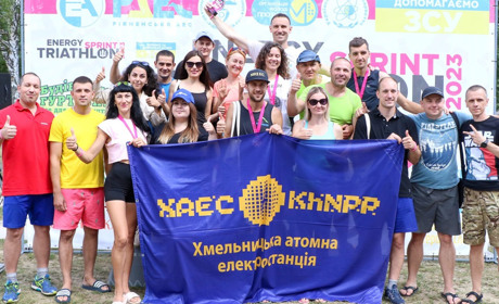 Команда Хмельницької АЕС стала призером благодійних змагань «Energy Sprint Triathlon»