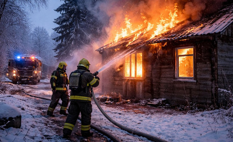 У Корюківському районі за добу сталося три пожежі: горіли будинок і господарські споруди