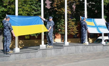 У Фастові урочисто підняли Прапор Військово-морських сил Збройних сил України