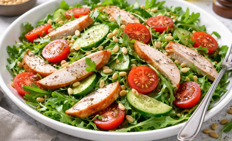 Рецепт дня: салат з копченою грудкою та овочами