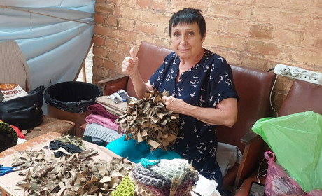 Тетяна Міщук із Мелітополя знайшла другу родину в волонтерському штабі в Умані