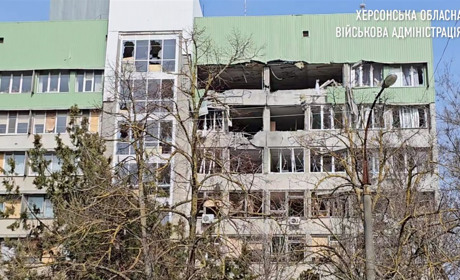 Окупанти поцілили в будівлю Херсонського університету