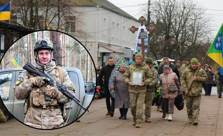 Попрощалися з військовим, який загинув на бойовому завданні близ села Кучерівка Есманьської громади