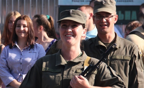 Нацгвардійка склала військову присягу  у день свого народження
