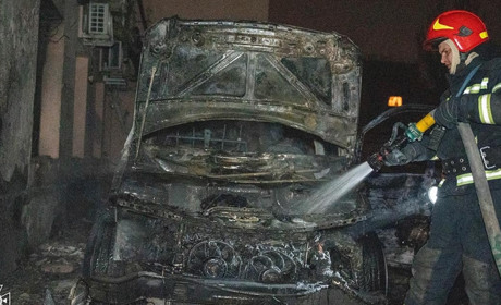 У ніч на 25 січня над Одесою збили 10 дронів, постраждали шестеро людей, була масштабна пожежа