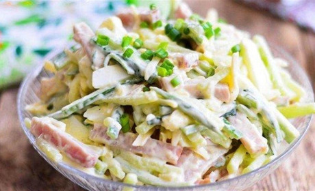 Рецепт дня: салат із шинкою та овочами