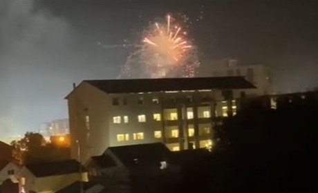 Поліція знайшла відео чоловіка, який влаштував в Умані фейєрверк
