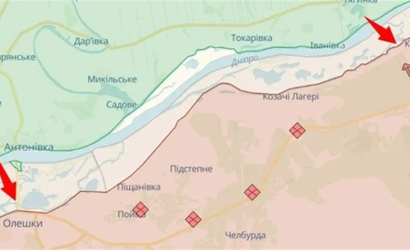 Російські воєнкори прогнозують втрату лівого берега