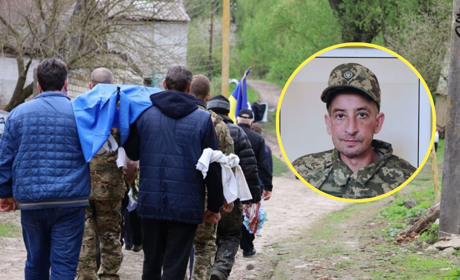 У Полошках на Глухівщині провели в останню земну путь військового Анатолія Семерню