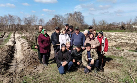 У селі Строкова на Переяславщині висадили понад гектар лісу