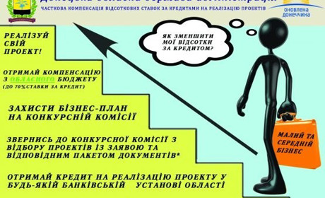 Донецька ОДА оголосила черговий конкурсний відбір проектів суб’єктів малого підприємництва
