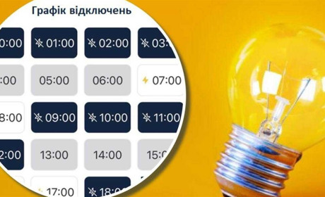 Прогноз погодинних відключень на 8 грудня