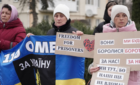 У Барі провели другу акцію на підтримку полонених і безвісти зниклих військових