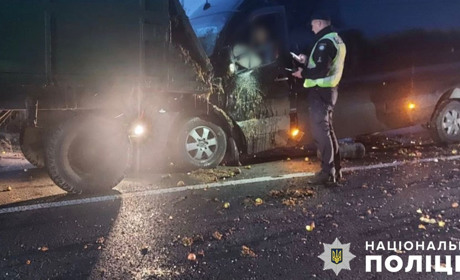 У Мамаївцях Mercedes-Benz Sprinter зіткнувся з причепом трактора