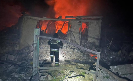 Вечірній обстріл Купʼянська 12 квітня: виникла пожежа та є поранені