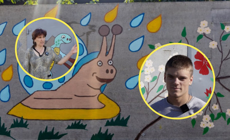 Казка на околиці: у Глухові родина розмалювала звичайну огорожу яскравими персонажами