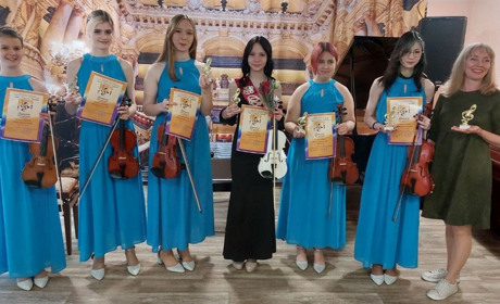 Южноукраїнські скрипалі нагороджені дипломом III премії п'ятого Всеукраїнського конкурсу