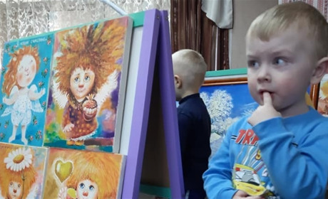 В дитсадку "Теремок" працює виставка художниці із Новознам'янського старостинського округу