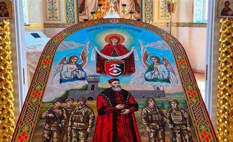 Ікона "Звягельська Покрова" для воїнів 30-ї ОМБр: що зображено на іконі