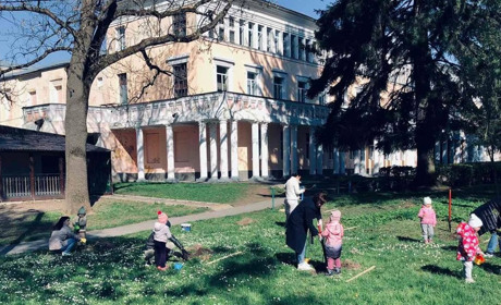 Маленькі звягеляни висадили саджанці дерев у Парку захисників України