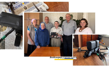 FPV-дрон від пенсіонерів Великих Цепцевич вже в 14 ОМБР у земляків