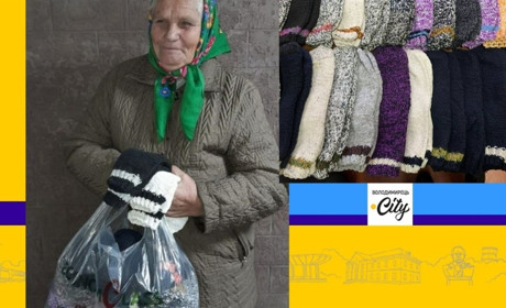 Волонтерство в дії: жителька Зелениці зв'язала більше 100 пар шкарпеток для ЗСУ