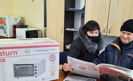 Духову піч з грилем виграла передплатниця газети “Сільська новина” з Циганівки (Троїцьке1)