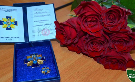 За особисту мужність: водій Уманського лісгоспу отримав відзнаку РНБО України
