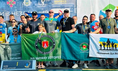 Команда ветеранів "Сильні Переяслава" виборола чотири медалі на змаганнях "Київ Незламний"