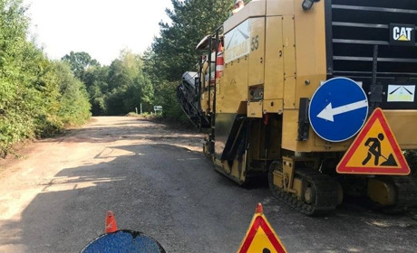 У Червоноградському районі ремонтують дорогу Стаївка-Пристань