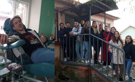 Майбутні медичні працівники стали донорами Ніжинського відділення переливання крові