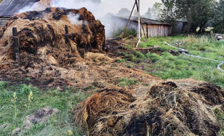 У Буді на Корюківщині онуки спалили бабусі тонну сіна