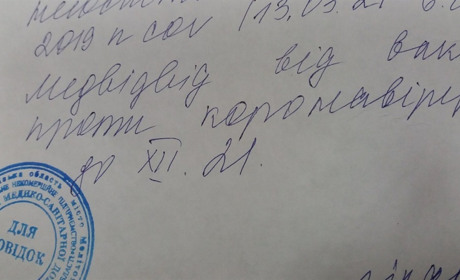 Підробив медичну довідку про одужання