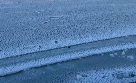Вихідні в Генічеську: море замерзло, а місто притрушене снігом. У нас багато фото