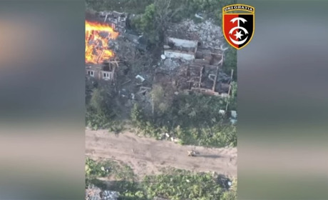 В бригаді показали як окупанти від наших воїнів на велосипедах тікали