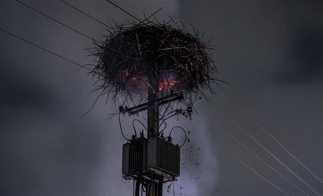 12 грудня в області зафіксували дві пожежі гнізд лелек на електроопорах