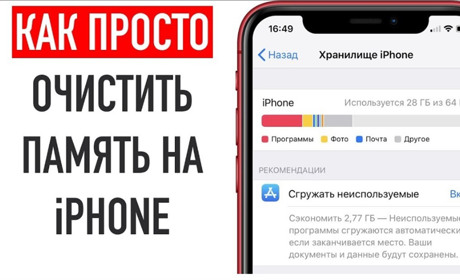 Поради, як очистити пам'ять на iPhone, iPad