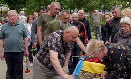 Шостка попрощалася з командиром відділення 3-ї роти 153-го батальйону