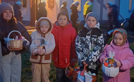 Як освячували великодні кошики на Переяславщині ФОТО