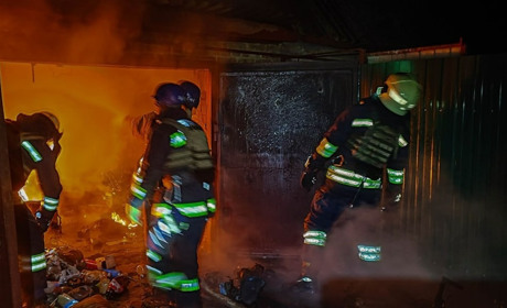31 січня в Білопіллі горів гараж
