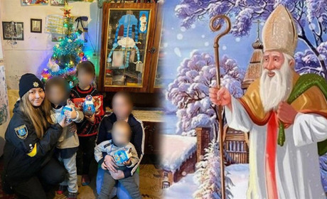 На Білопільщині поліцейські офіцери громади привітали малечу зі святом Миколая