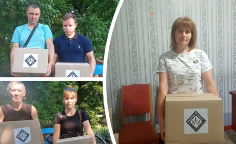 У Лозівському старостаті видали гуманітарну допомогу вимушено переміщеним людям