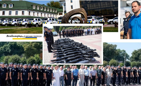 Поліцейські офіцери трьох громад у Вараському районі отримали авто і рушниці