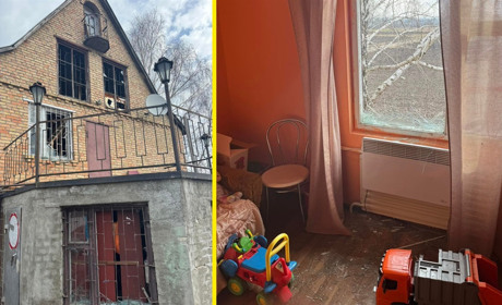 У Єрківцях на Переяславщині у ніч на 13 березня уламки збитого БпЛА пошкодили два житлові будинки