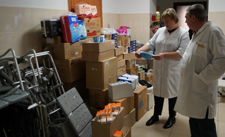 Городоцька лікарня отримала гуманітарну допомогу на понад пів мільйона гривень