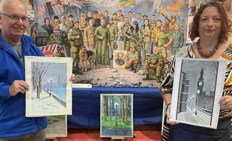 Роботи жовтоводських художників мистецької студії “Веселка” презентували на виставці в Англії