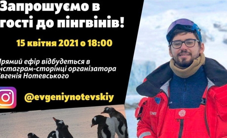 До пінгвінів у гості! Прямий ефір зі станцією «Академік Вернадський» 15 квітня